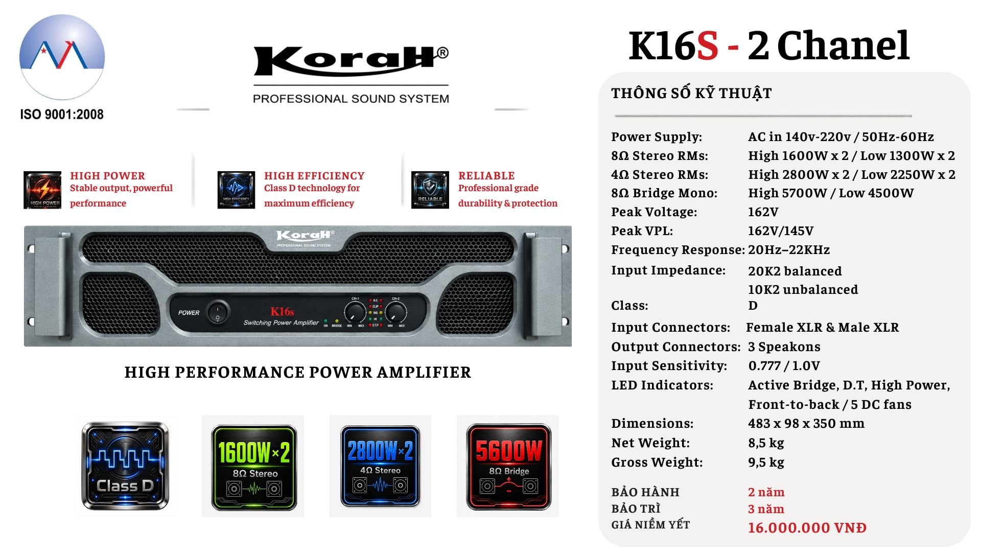 KORAH K16S 3